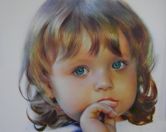 Custom Oil Portrait: Handmade "Dry Brush" Painting From Photo