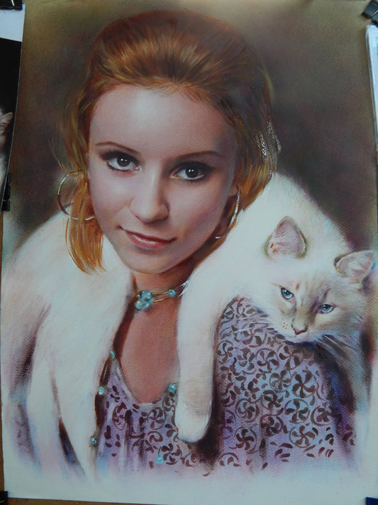 Custom Pet Portrait: Handmade Dog & Cat Canvas Art