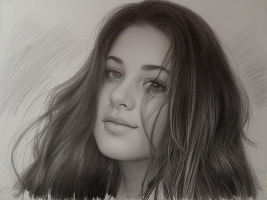 Portrait artwork, Customized Woman Portrait, Custom portrait from photo , Family portrait from different photos, Portrait 100% Handmade